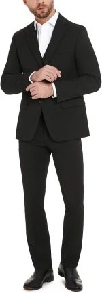 Men  Modern Fit Suit Separates, Black, 43 Regular - Image 2