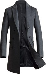 Men Classic Fit Two Button 100% Wool 2 Piece Suit