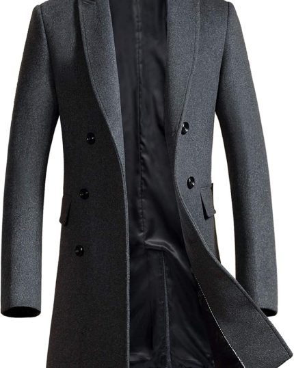 Men Classic Fit Two Button 100% Wool 2 Piece Suit