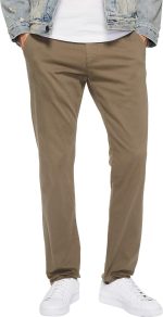 Men Jeans Athletic Fit - Roomier Fit in Waist, Hip, and Thighs - Flexible Stretch Denim - Straight Leg Jeans